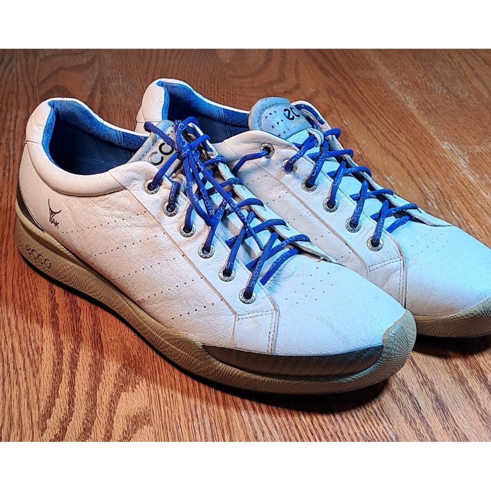 Ecco Men's BIOM Hybrid Golf Shoes EU 44 US 10-10.5 White Yak Leather Sneakers